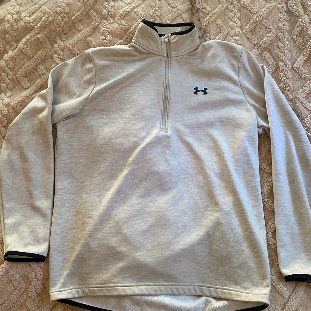 Under Armour Light Gray Quarter-Zip Pullover